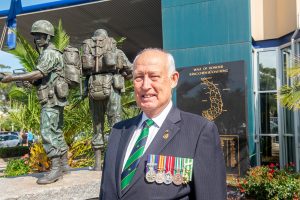 Veteran’s helper with little carry-on