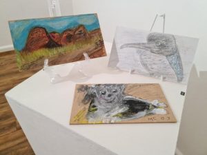 Elderly take to the easel