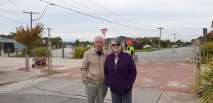Herbert St bollards go to water