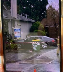 Car hits two clinics