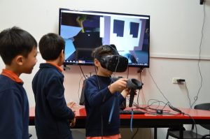 High-tech school looted