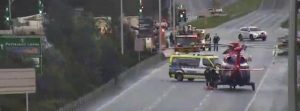 Man critical in Bangholme crash