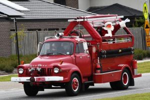 Santa arrives in style