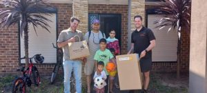 Gift boxes help Afghan families