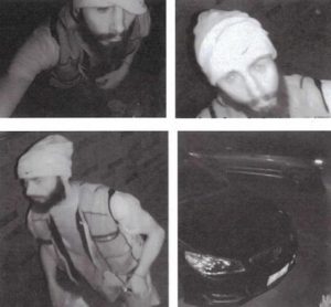 Alleged burglar captured on camera