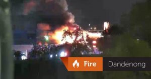 Factory fire’s toxic plumes warning