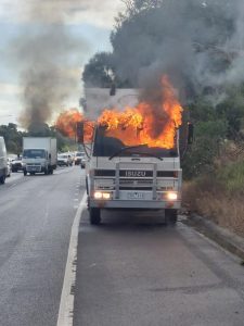 ‘Engulfed in flames’