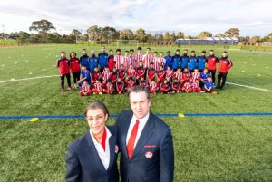 Football hub hits world stage