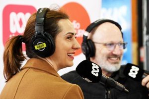 Acting mayor hits the airwaves