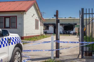 Police investigate suspicious fire, man hospitalised