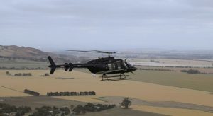 Helicopters scanning over South East power lines