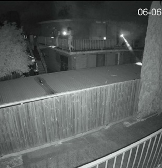 CCTV footage: Group flees flats’ fireball
