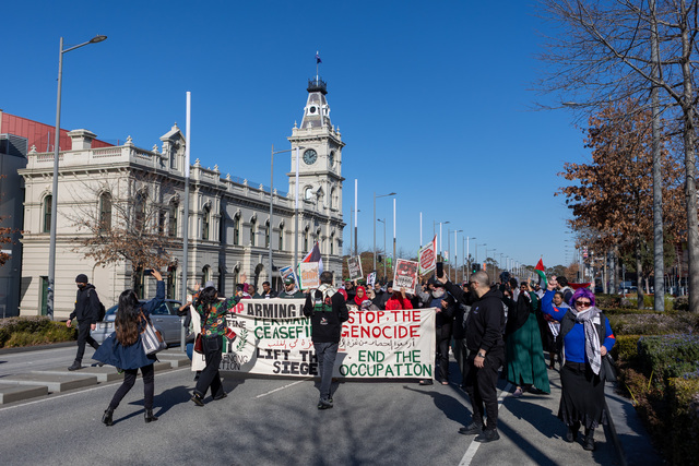 Protest for Palestinian statehood