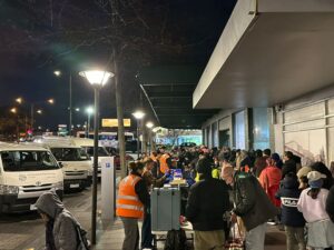 Crowds line up for soup, warmth and connection
