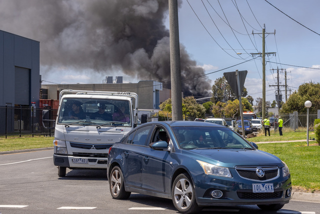 UPDATE – Fireys continue to fight factory fire