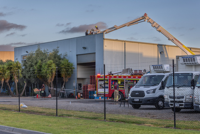 Solar fire at Dandenong South warehouse